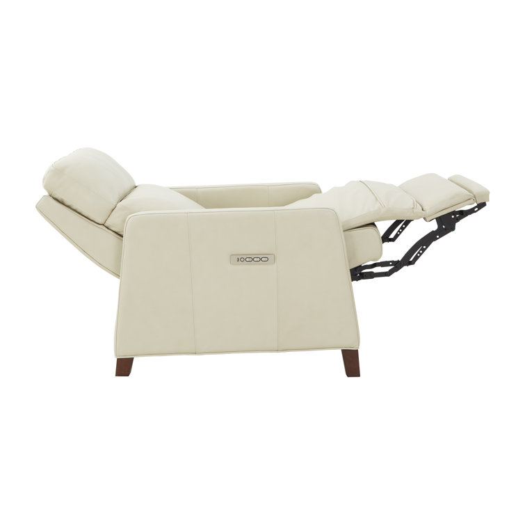 Barone Parchment Zero Gravity Leather Power Recliner with USB