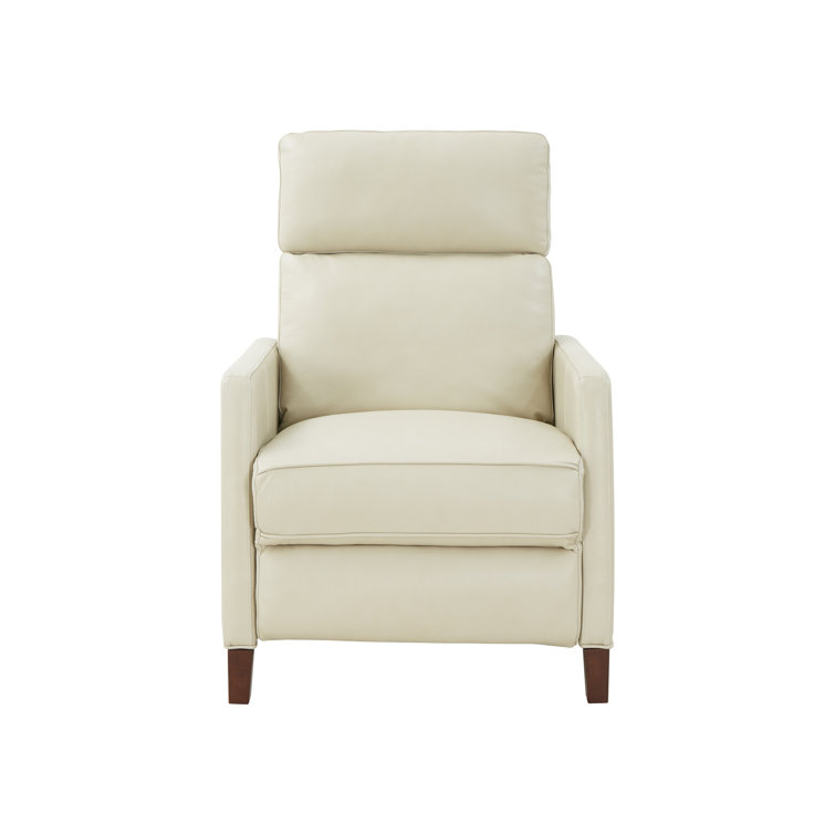 Barone Parchment Zero Gravity Leather Power Recliner with USB
