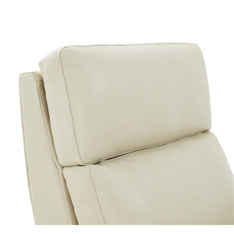 Barone Parchment Zero Gravity Leather Power Recliner with USB