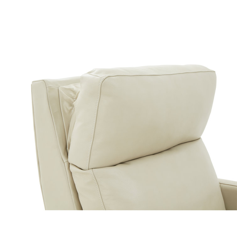 Barone Parchment Zero Gravity Leather Power Recliner with USB