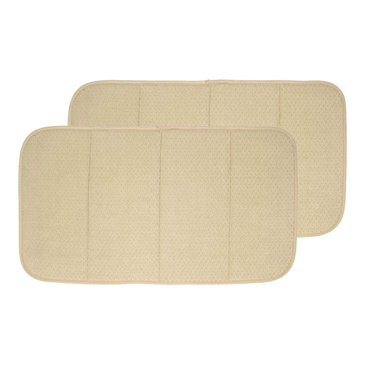 Tan Foldable Microfiber Dish Drying Mat 16" x 28"