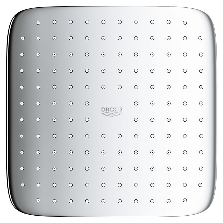Tempesta Square Chrome Rain Shower Head with DreamSpray