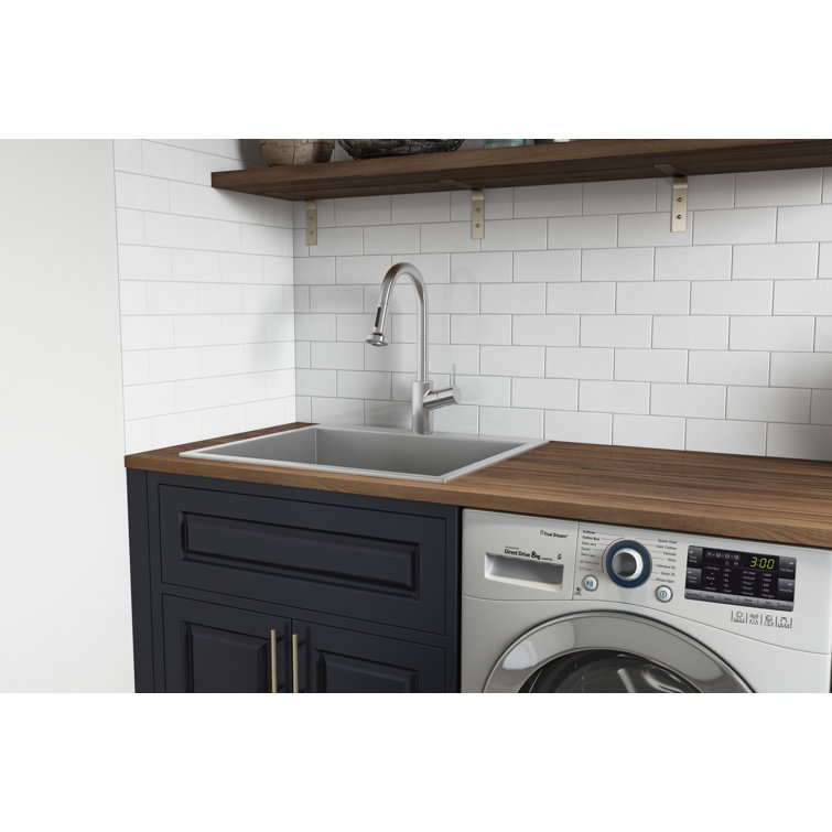 Ruvati 22" x 22" Stainless Steel Drop-In Utility Sink