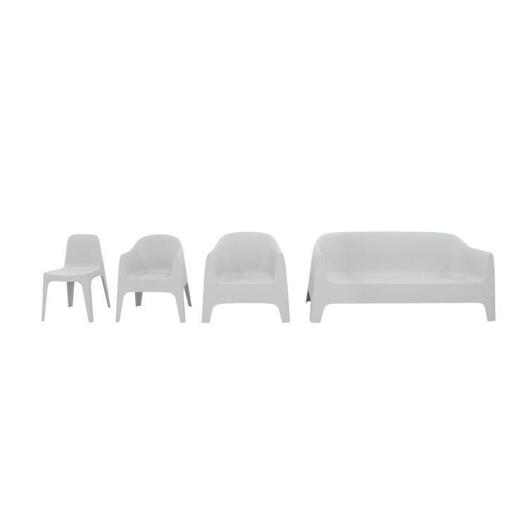 Stefano Giovannoni 71'' White Matte Polypropylene Outdoor Sofa