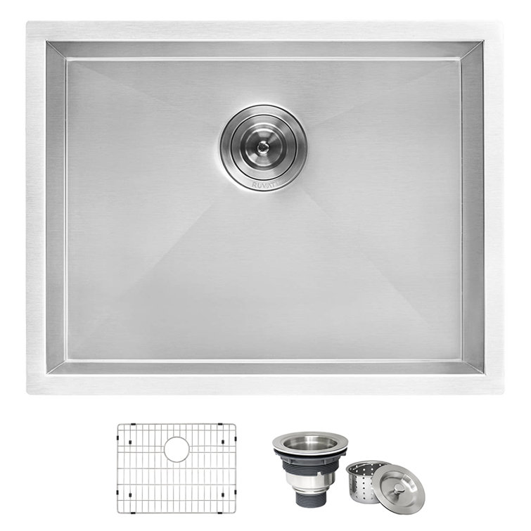 Ruvati 23" x 18" Stainless Steel Undermount Utility Sink
