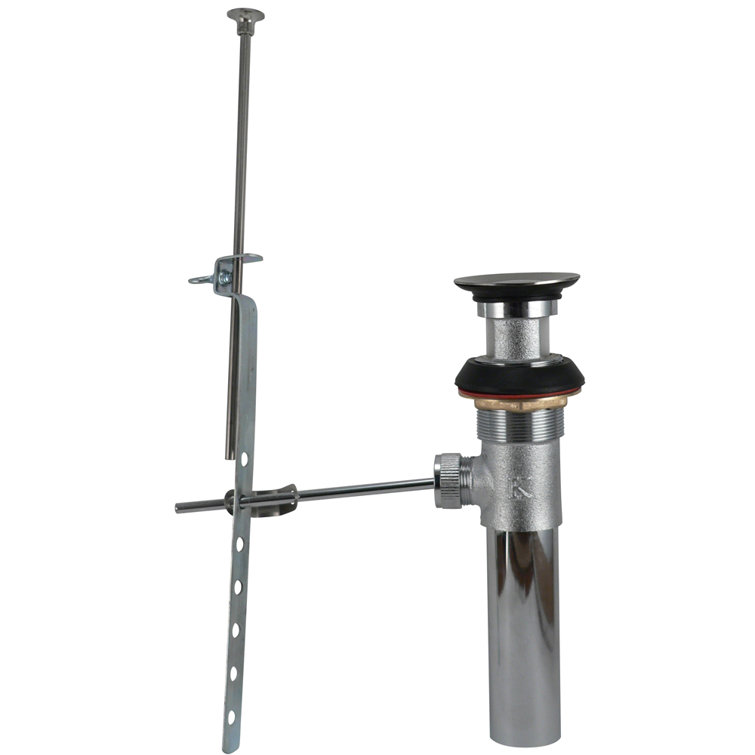 Brushed Nickel Bathroom Sink Pop-Up Drain Assembly