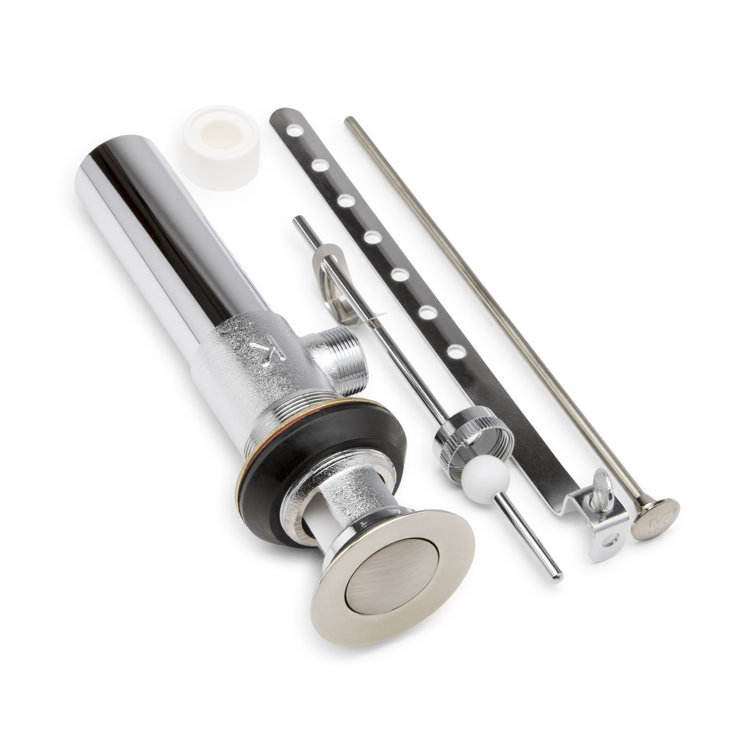 Brushed Nickel Bathroom Sink Pop-Up Drain Assembly