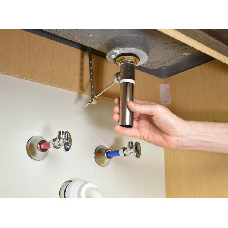 Brushed Nickel Bathroom Sink Pop-Up Drain Assembly