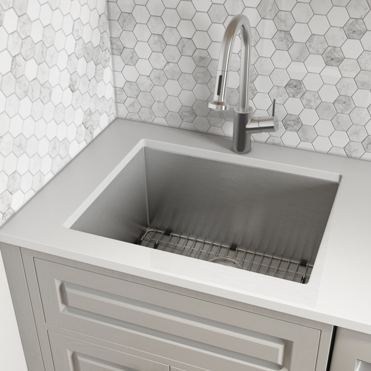 Ruvati 23" x 18" x 12" Deep Stainless Steel Undermount Utility Sink