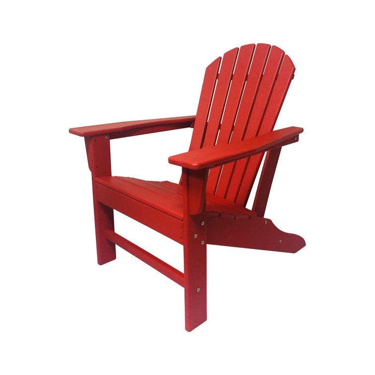 Ruby Red Recycled Plastic Classic Adirondack Armchair