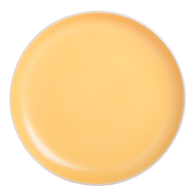 Yellow Ceramic 12-Piece Dinnerware Set, Service for 4