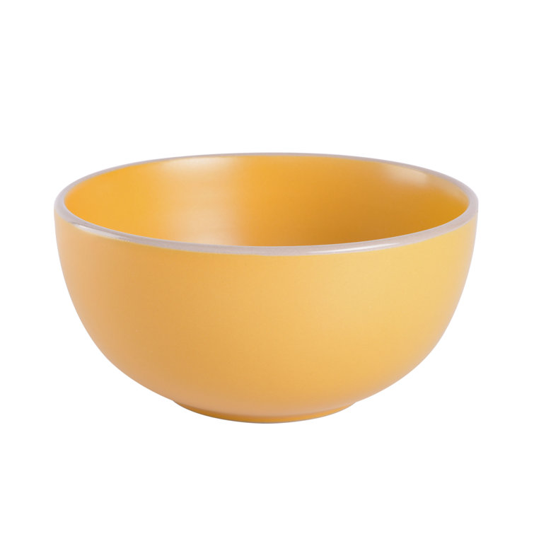 Yellow Ceramic 12-Piece Dinnerware Set, Service for 4