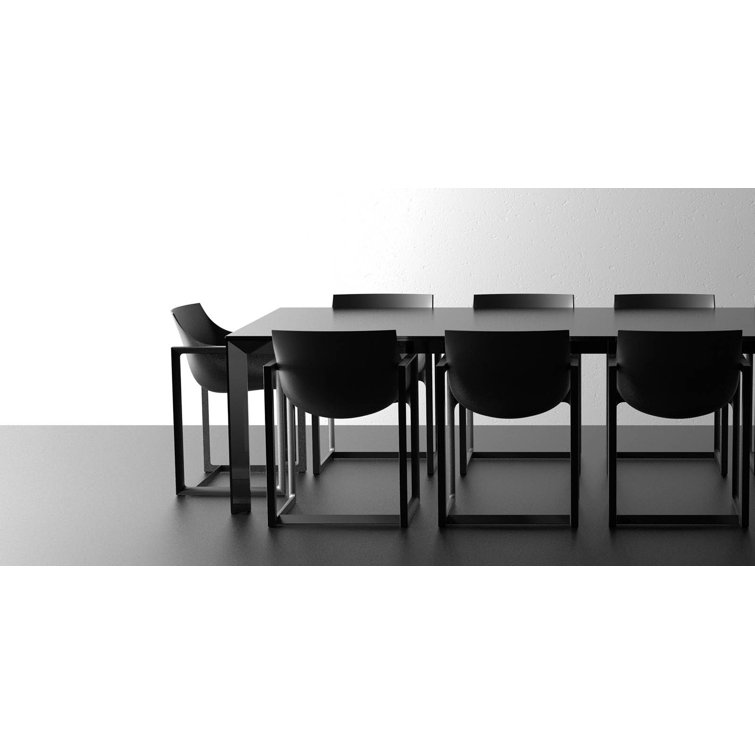 Eugeni Matte Black Polypropylene Fiberglass Dining Chair