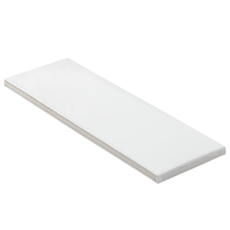 Harrow White Matte Ceramic 3" x 9" Subway Wall Tile