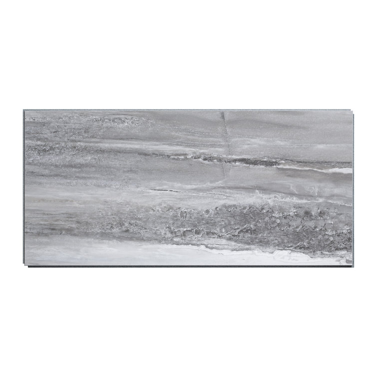 Hermitage Granite Gray Vinyl Interlocking Wall Tile Panels