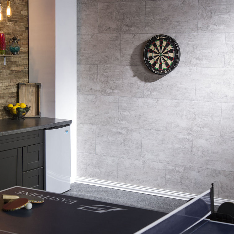 Wind Gust Gray PVC Interlocking Wall Tile Panels