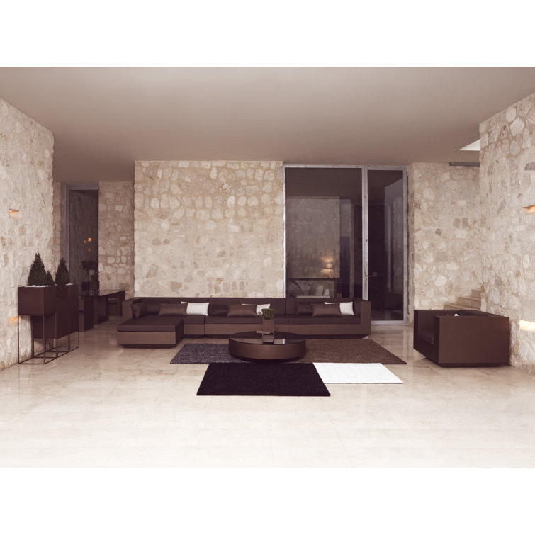 Ice Resin Armchair with Vinyl Cushions by Ramon Esteve