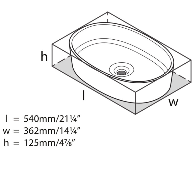 Matte White Oval Pedestal Vessel Sink 21" x 14"
