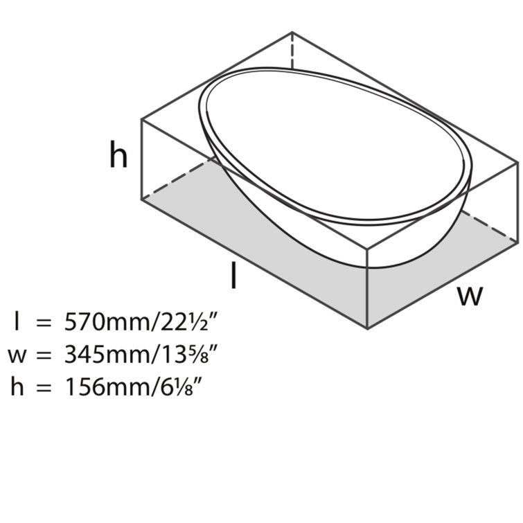 Napoli Matte White Oval Vessel Bathroom Sink