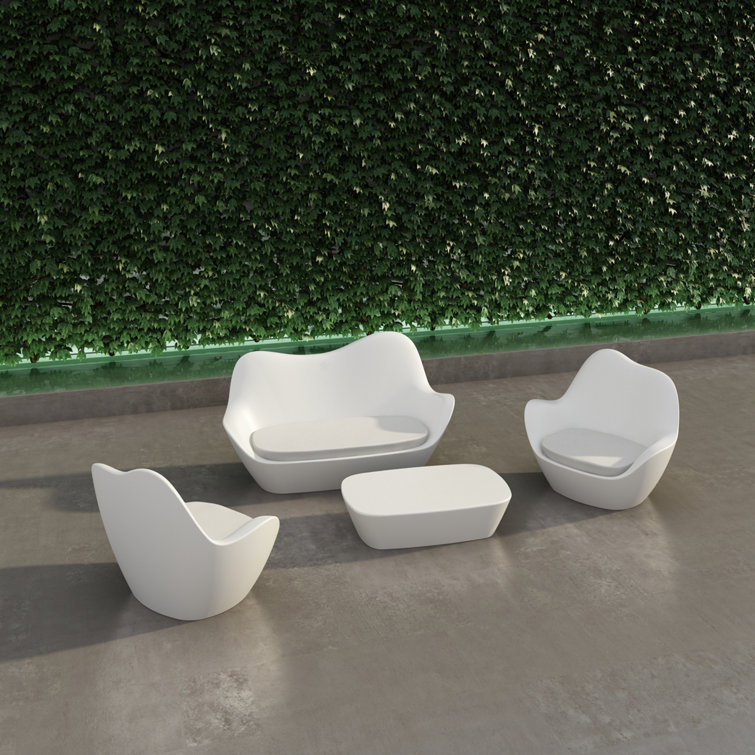 Taupe Matte Polyethylene Sabinas Coffee Table