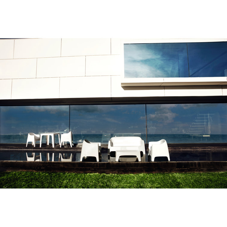 Stefano Giovannoni 71'' Ecru Matte Polypropylene Outdoor Sofa