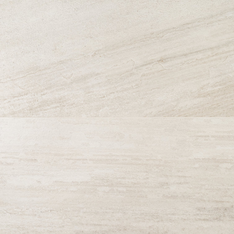 SkyTech 24" x 48" Beige Matte Porcelain Stone Look Tile