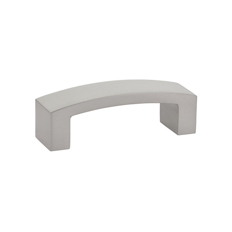 Satin Nickel 3" Modern Cabinet Pull with Mounting Hardware