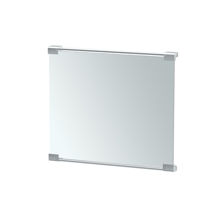 Chrome Rectangular Wall Mount Bathroom Vanity Mirror