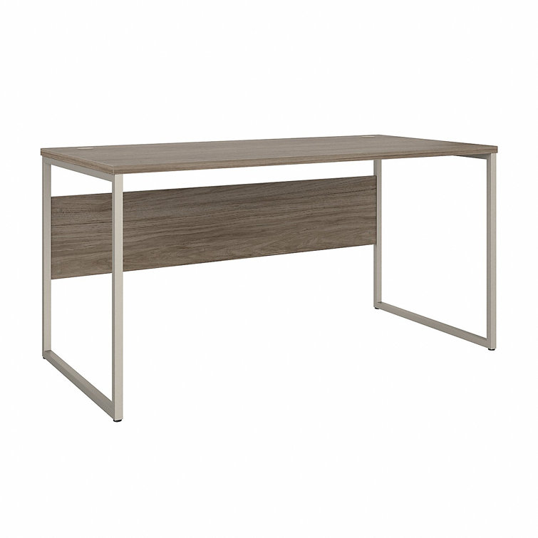 Storm Gray Contemporary Corner Home Office Desk with Drawer