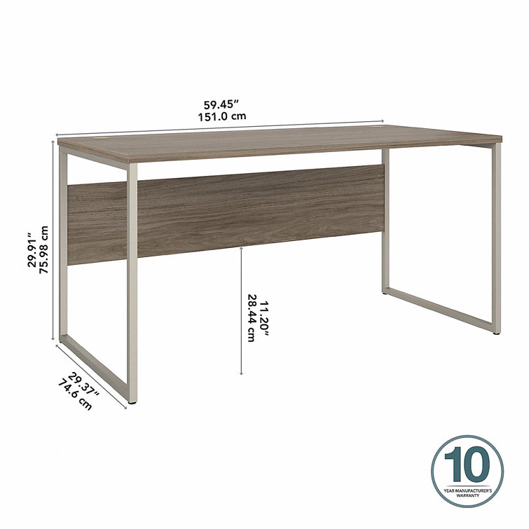 Storm Gray Contemporary Corner Home Office Desk with Drawer