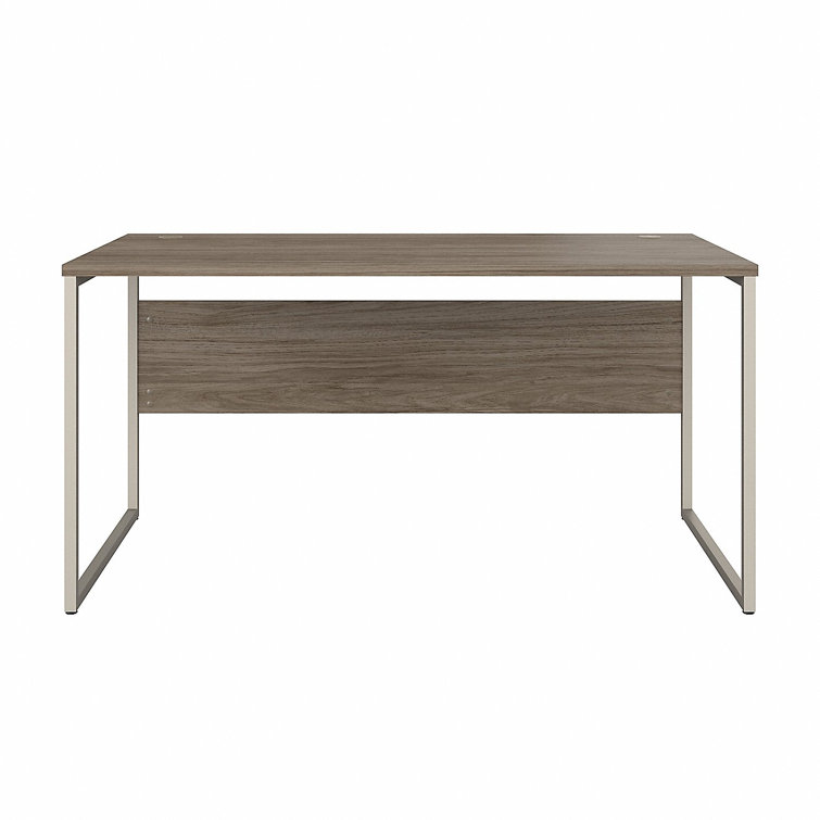 Storm Gray Contemporary Corner Home Office Desk with Drawer