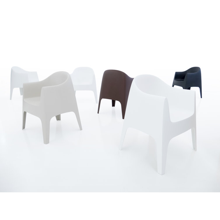 Stefano Giovannoni Matte Black Polypropylene Dining Armchair