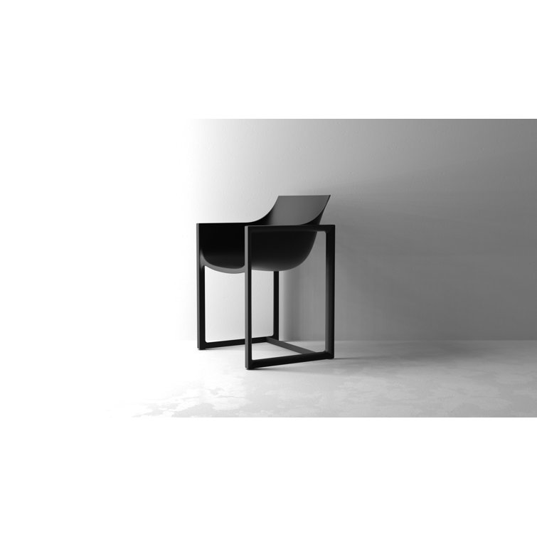 Eugeni Matte Black Polypropylene Fiberglass Dining Chair
