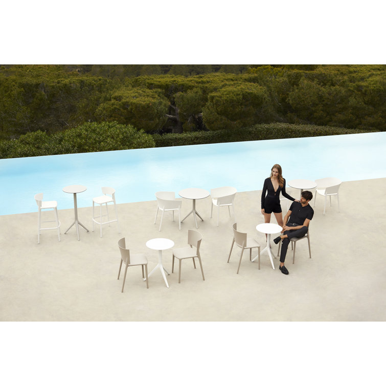 Eugeni Quitllet Black Matte Outdoor Counter Stool