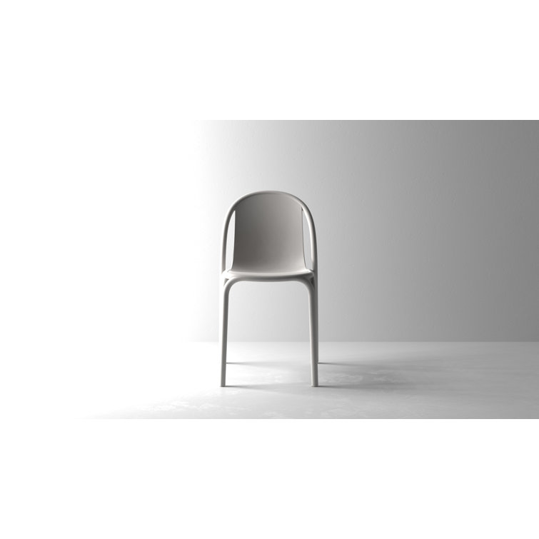 Brooklyn Tortora Modern Outdoor Stacking Dining Chair with Cushion