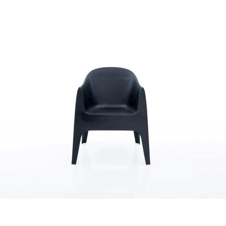 Stefano Giovannoni Matte Black Polypropylene Dining Armchair