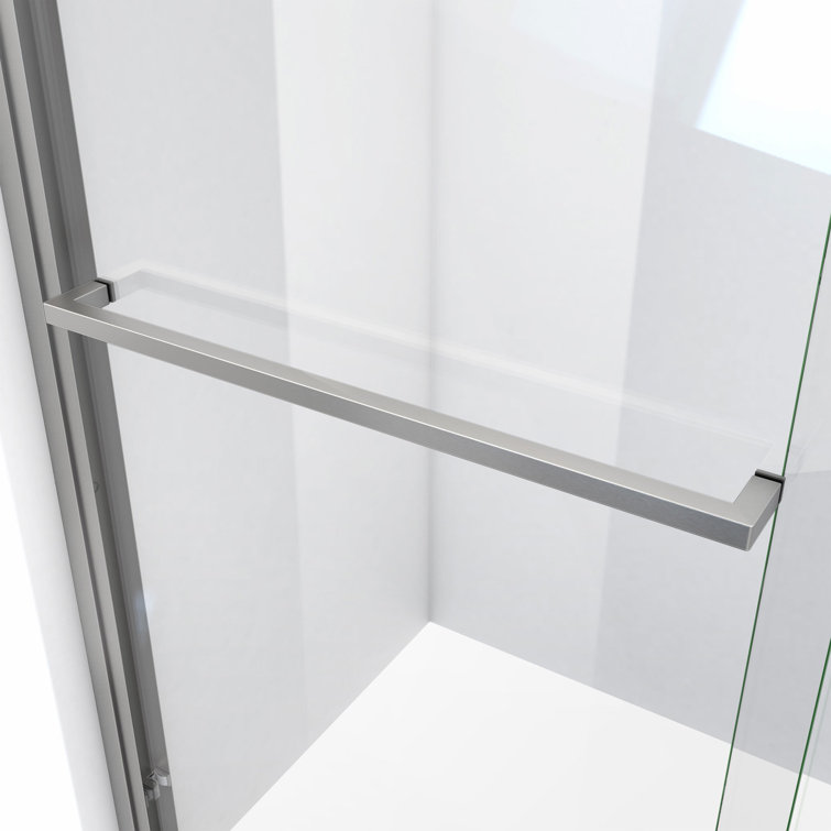 Duet Plus 60" Brushed Nickel Semi-Frameless Sliding Shower Door