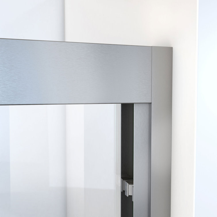 Duet Plus 60" Brushed Nickel Semi-Frameless Sliding Shower Door