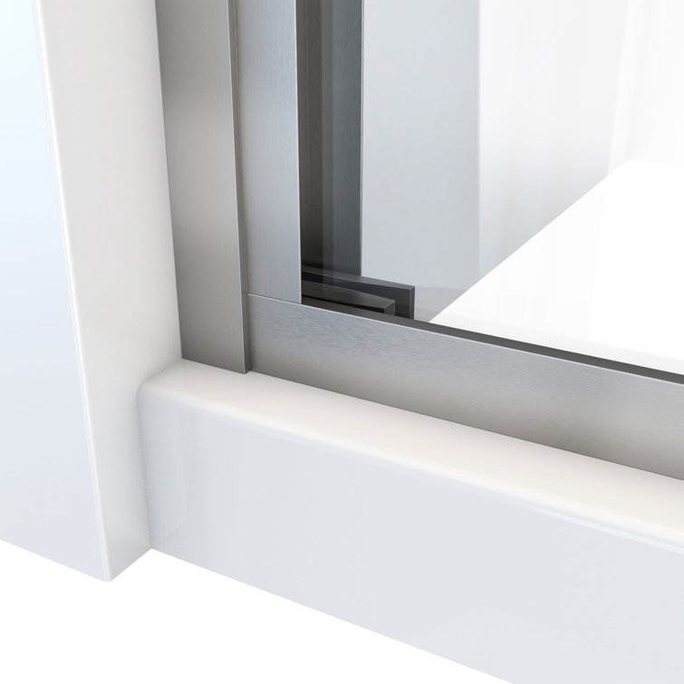 Duet Plus 60" Brushed Nickel Semi-Frameless Sliding Shower Door