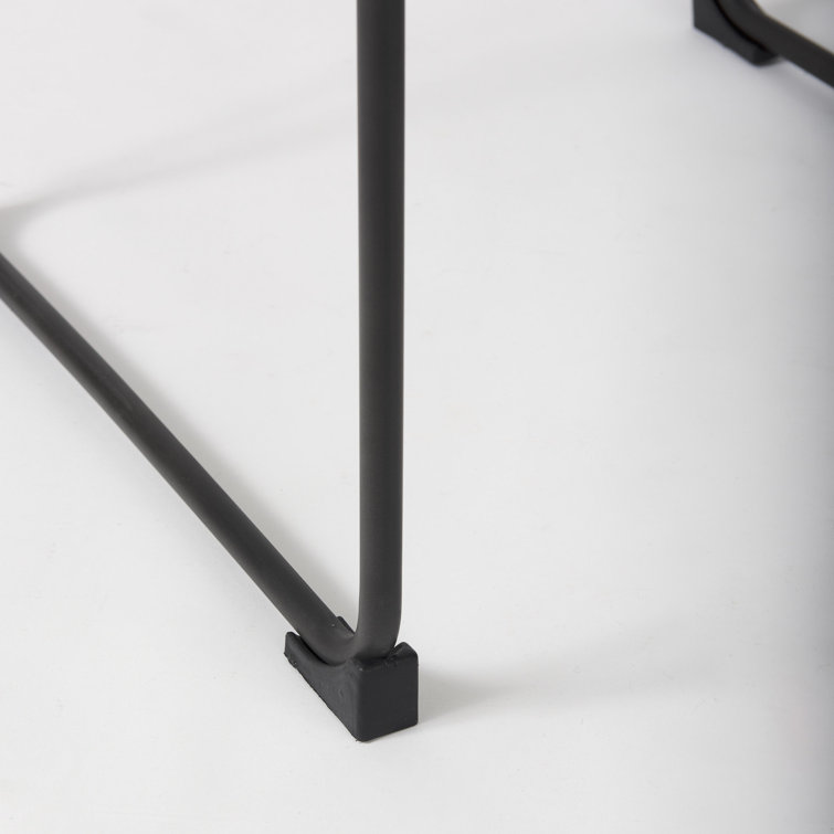 Direttore Dark Brown Leather and Metal Bar Stool