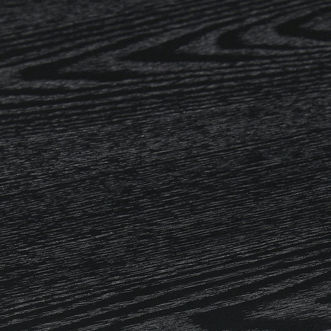 Black Rectangular Rubberwood Contemporary Dining Table