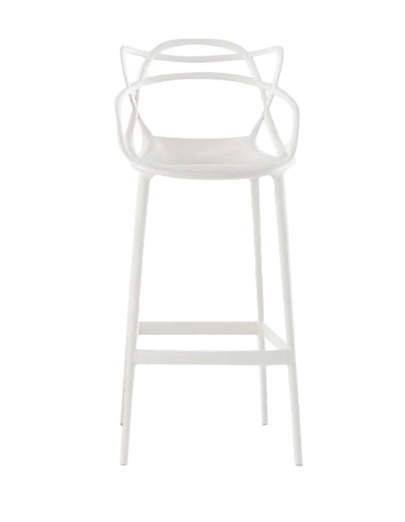 Eco-Friendly Masters Inspired 65cm White Bar Stool