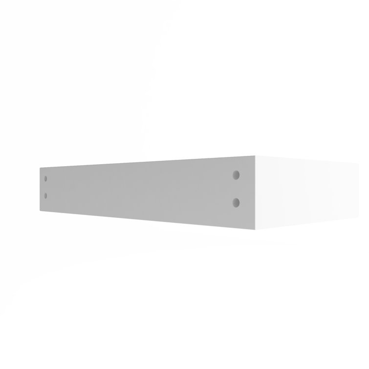 Pyramid 36" Matte White Solid Surface Wall-Mount Bathroom Sink