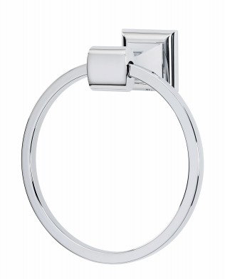 Polished Chrome Round Wall Mounted Towel Ring