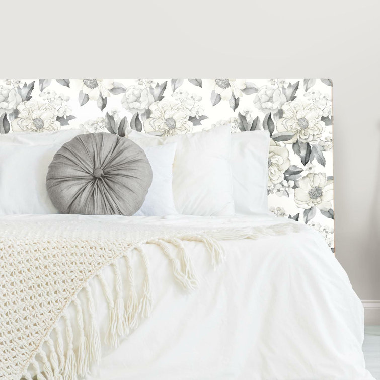 Gray and Taupe Floral Peel & Stick Wallpaper Roll