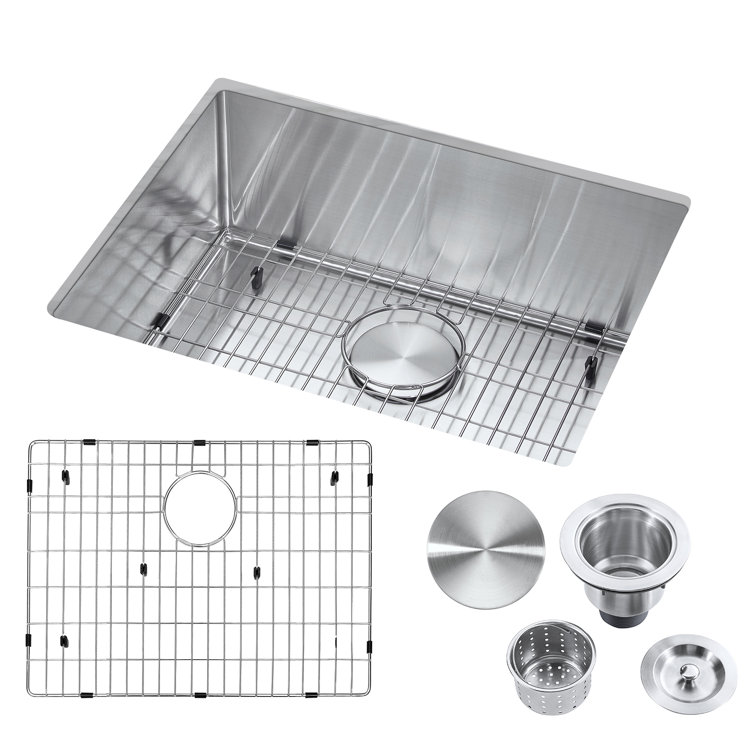 23'' Stainless Steel Undermount Single Bowl Kitchen Sink