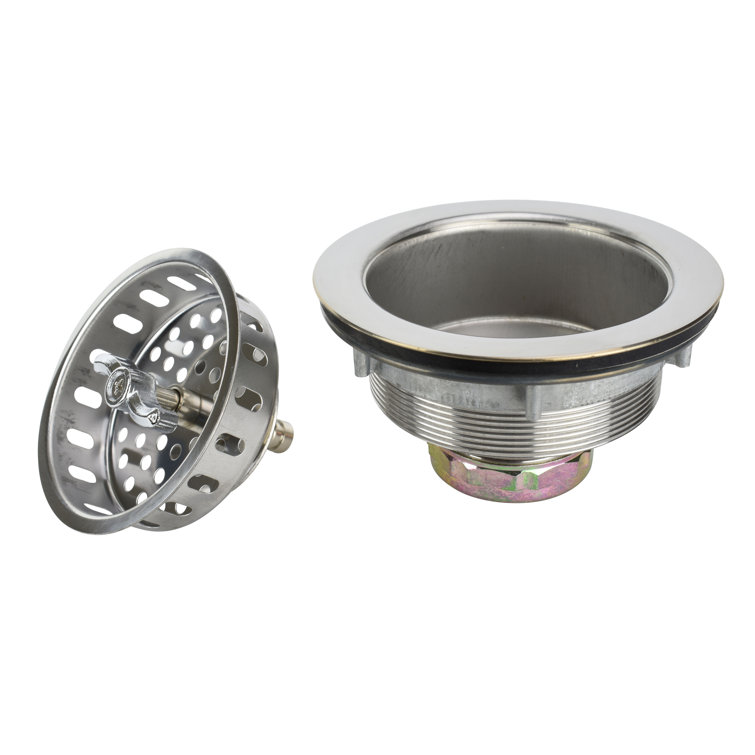 Keeney Silver Stainless Steel Rust Resistant Kitchen Sink Strainer Basket