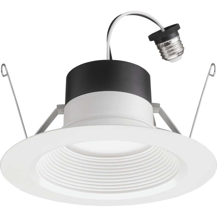 6-Inch White Aluminum LED Retrofit Recessed Lighting Kit