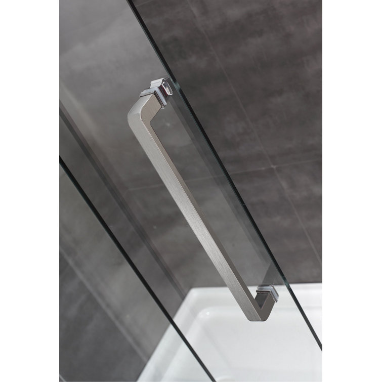 Moselle Stainless Steel Frameless Sliding Shower Enclosure