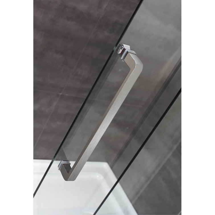 Moselle 60" Clear Tempered Glass Frameless Sliding Shower Enclosure